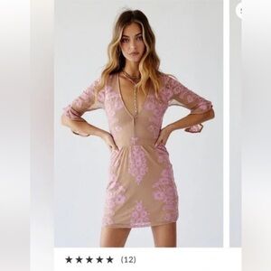 FREE PEOPLE FOR LOVE & LEMONS ‘TEMECULA’ MINI DRESS (small)
